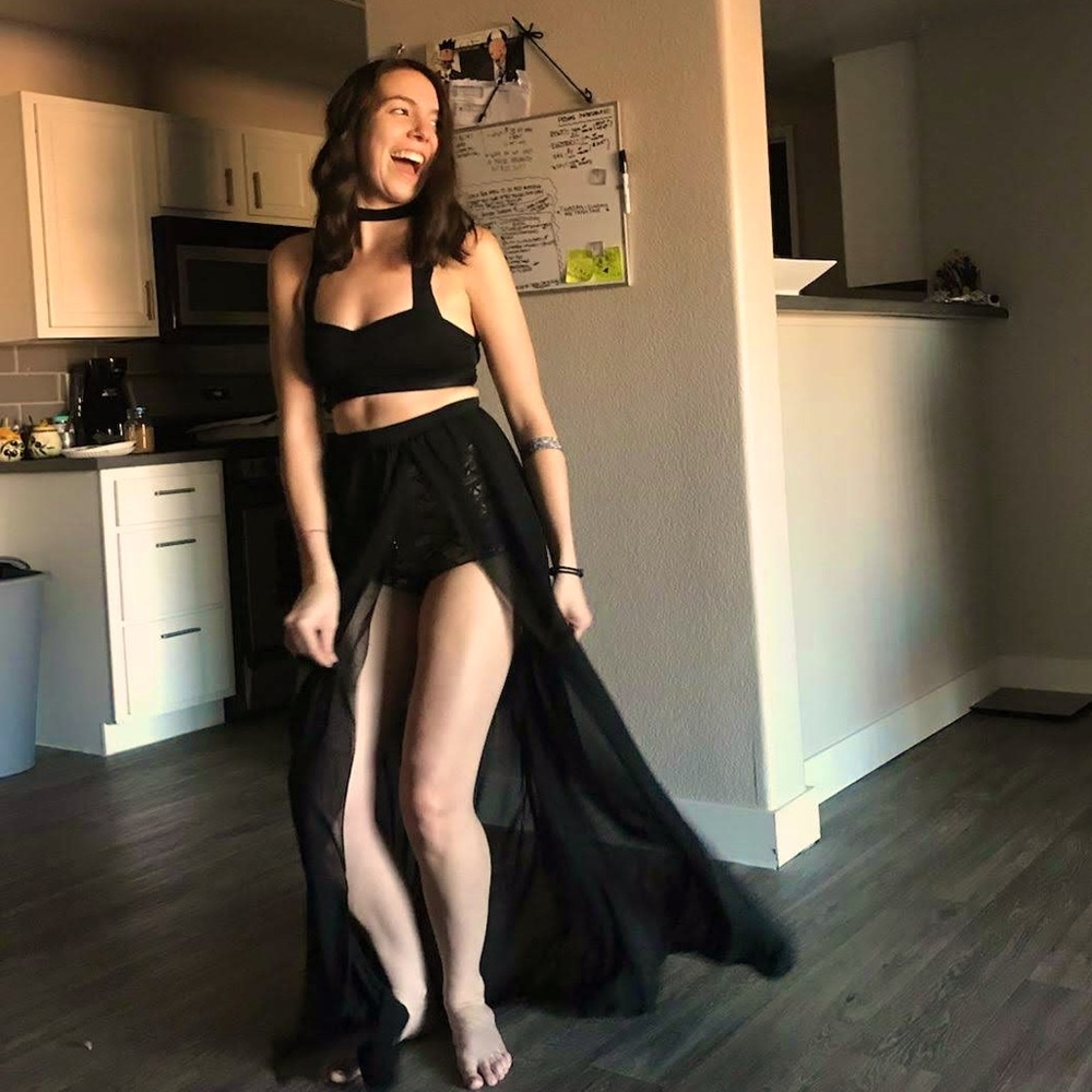 Maxi Chiffon Dress Skirt